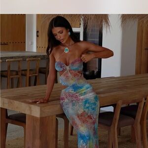 OUTCAST NIKI MAXI DRESS IN OPAL